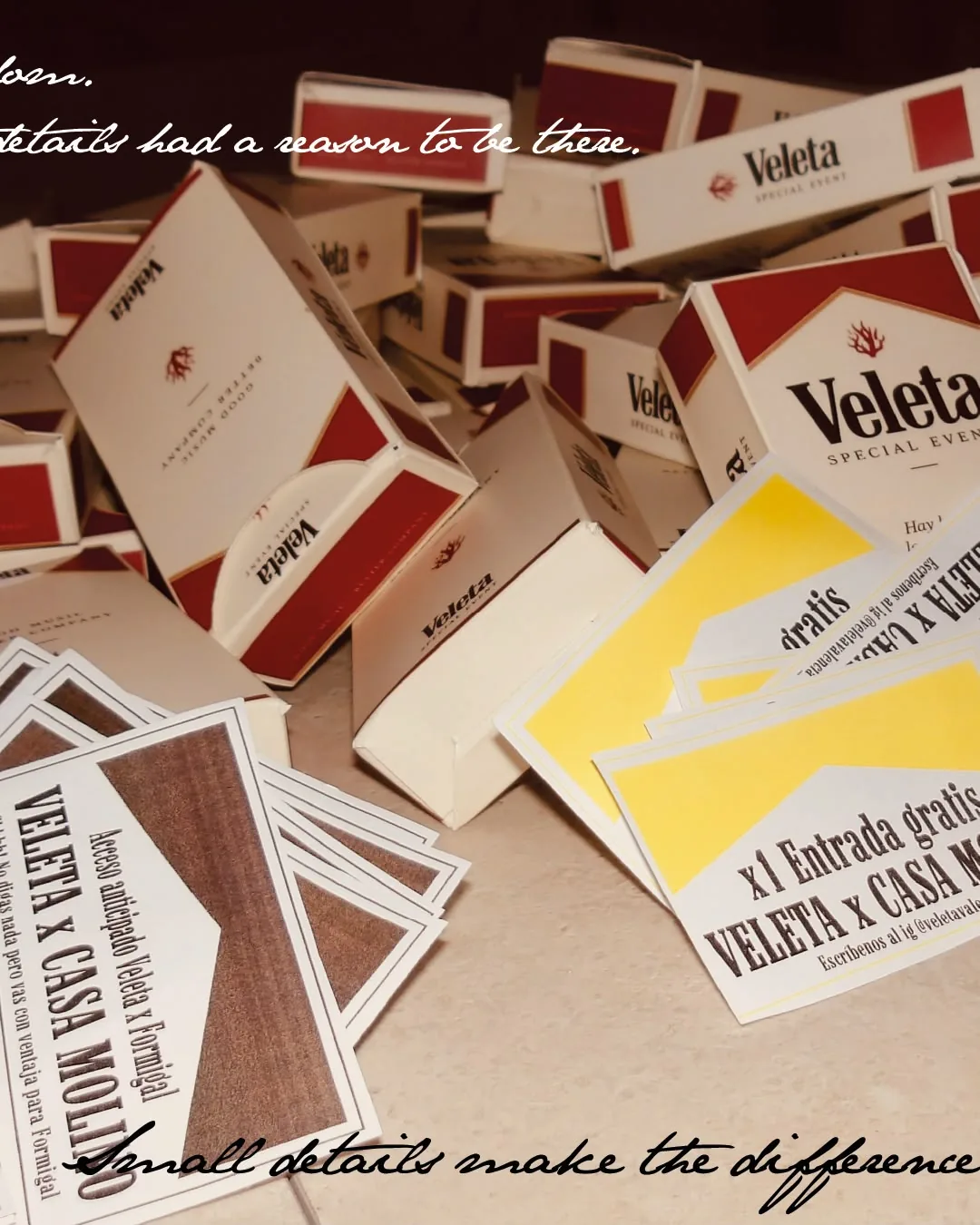 Paquetes de Veleta y entradas del evento