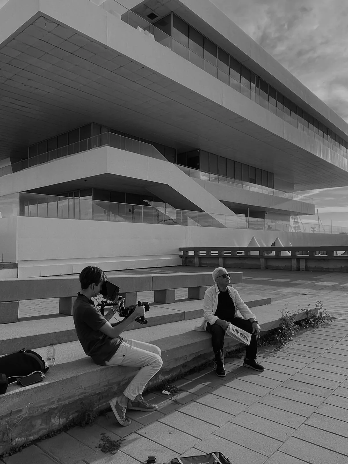 Detrás de cámaras del rodaje en Veles e Vents