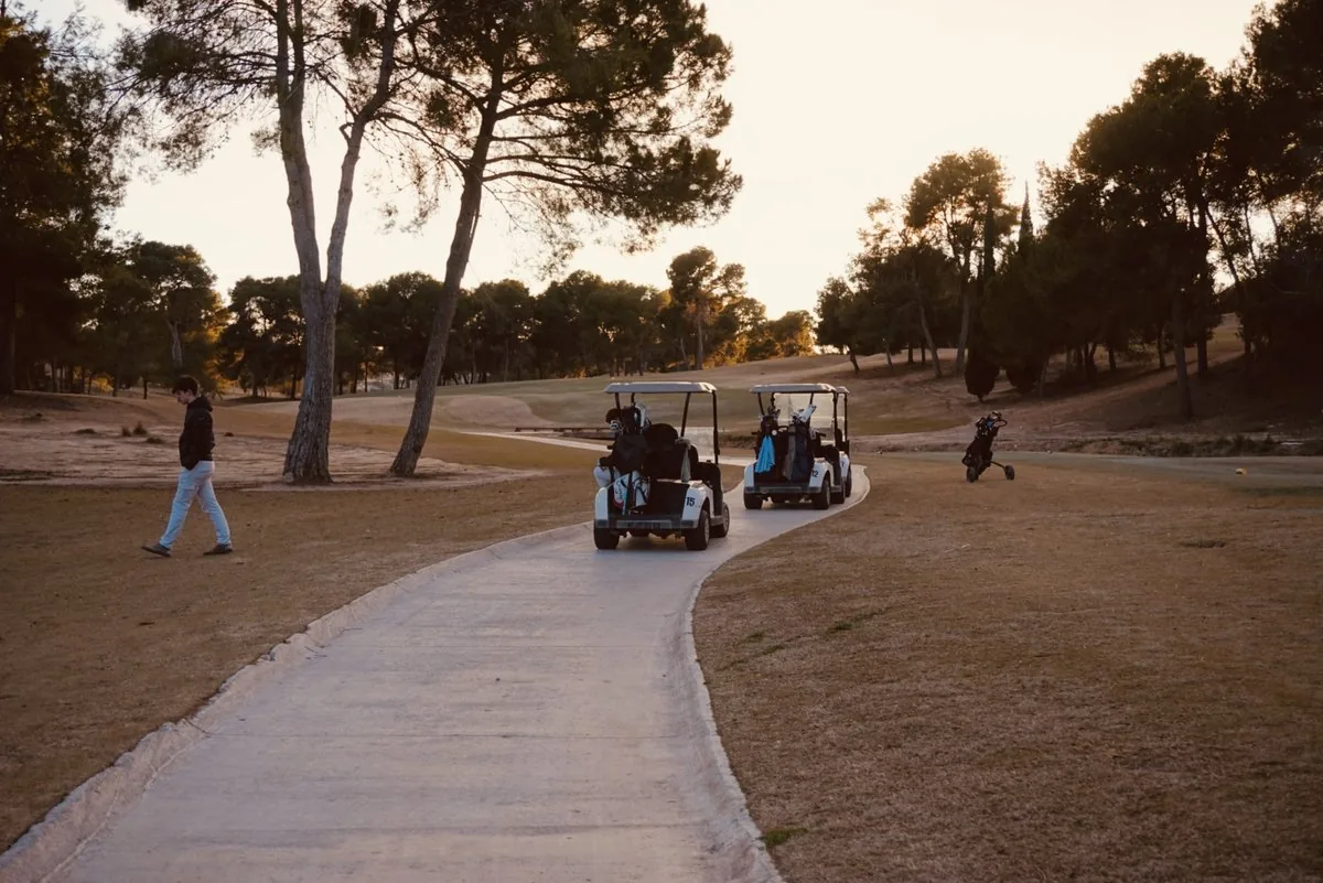 Rodaje en el Club de Golf El Bosque
